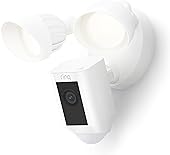 Ring Floodlight Cam Wired Plus with motion-activated 1080p HD video, White (2021 release)