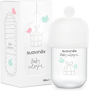 Suavinex, Baby Cologne Clásica, Colonia para Bebé Baja en Alcohol, No Mancha la Ropa, Fresca, Aroma Delicado, con Vaporiza...