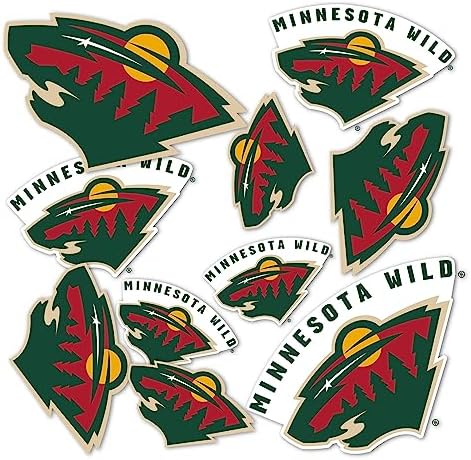 Desert Cactus Minnesota Wild Team NHL National Hockey League Sticker Vinyl Decal Laptop Water Bottle Car Scrapbook (Type 1-1)