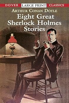 Paperback Eight Great Sherlock Holmes Stories [Large Print] Book