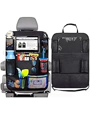 Newaner Organizadores para Coche llevar multibolsillos tela oxford evitar patadas asiento trasero del coche organizador grande,12 pulgadas iPad/bolsillo, lorganizador asiento coche niños(1 pieza)