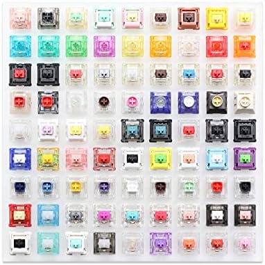 KPREPUBLIC New 81 switch switches tester with acrylic base blank keycaps for mechanical keyboard cherry kailh box candy gateron jwick lect (NEW 9x9 Switch Tester)