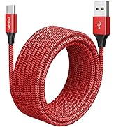 etguuds USB C Cable [20ft/6m], 1-Pack, Long USB-A 2.0 to USB-C Cable, Fast Charging Type C Charge...