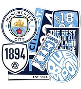 Desert Cactus Manchester City Stickers Man City MCFC Sheet Vinyl Football Soccer Premier League D...