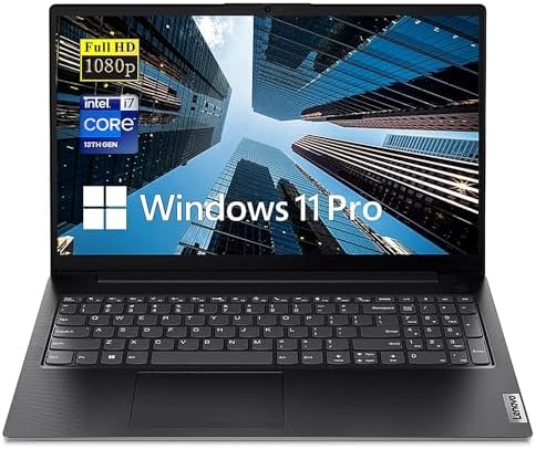 Lenovo Newest V15 G4 Business Laptop, 15.6" FHD Screen, 13th Gen Intel 10 Cores i7-1355U up to 5.0GHz, 40GB RAM, 2TB PCIe SSD, HD Camera with Privacy Shutter, Wi-Fi, HDMI, Windows 11 Pro, Black