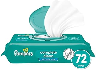 Pampers Baby Clean Wipes, Baby Fresh Scented Baby Wipes, 72 Baby Wipes Total (1 Flip-Top Pack)