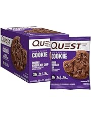 Quest Nutrition Double Chocolate Chip Protein Cookie, Keto Friendly, High Protein, Low Carb, 12 Count