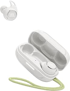 JBL Refect Aero - True Wireless Noise Cancelling Active Earbuds, 6 mics for Perfect Calls with VoiceAware, Extreme dustproof &amp; Waterproof, Comfortable, Secure fit, 24hr with Fast-Charging (White)