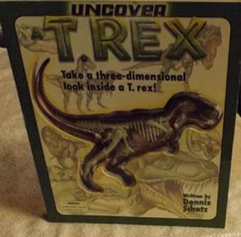 Hardcover Uncover a T-Rex: An Uncover It Book