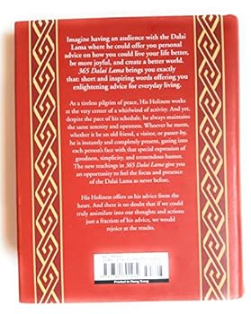 Hardcover 365 Dalai Lama Daily Advice From The Heart Book