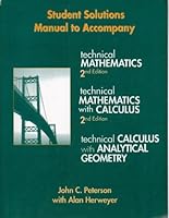 Technical Mathematics With Calculus, Student Manual 082737237X Book Cover