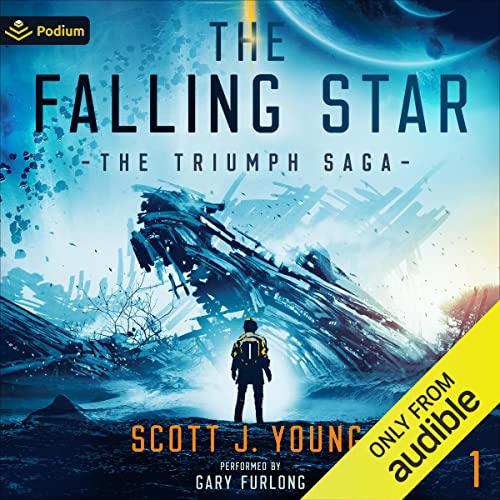 The Falling Star Audiolibro Por Scott J. Young arte de portada