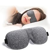 Sleep Mask for Back and Side Sleeper, 100% Block Out Light, Eye Mask Sleeping of 3D Night Bindfol...