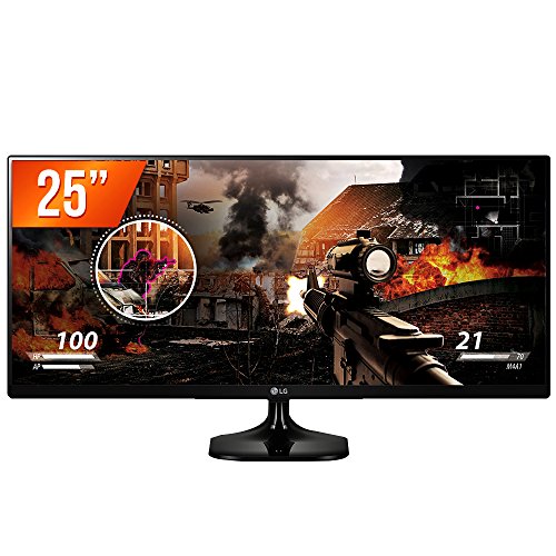 LG 25UM58-PF Ultrawide - Monitor Gamer LED 25" Full HD , Preto