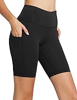 BALEAF Women's 8"/ 5"/ 3" Biker Shorts High Waist Yoga Workout Gym Running Volleyball Spandex Shorts with Pockets