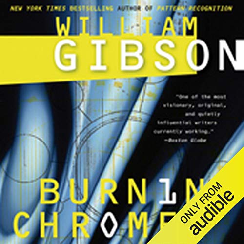 Burning Chrome Audiolibro Por William Gibson arte de portada