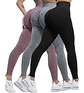 CHRLEISURE Butt Lifting Workout Leggings for Women, Scrunch Butt Gym Seamless Booty Tight