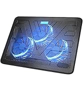 TECKNET Laptop Cooling Pad, Portable Slim Quiet USB Powered Laptop Notebook Cooler Cooling Pad St...