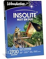 Wonderbox Insolite - Nuit en Duo - Coffret Cadeau Idée Cadeau Séjours