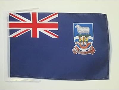 Falkland Islands Flag 18'' x 12'' cords - Malvinas SMALL flags 30 x 45cm - Banner 18x12 in - AZ FLAG