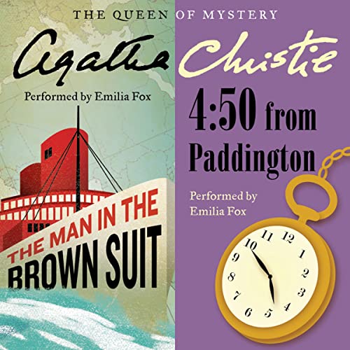 Man in the Brown Suit & 4:50 from Paddington Audiolibro Por Agatha Christie arte de portada