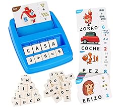 Joozmui Juguetes Educativos Niños 3-8 Años Regalo Niña Juegos para Aprender a Leer Juguetes Montessori Scrabble Español