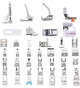 Sewing Machine Presser Feet Set 42 Pcs for Brother, Babylock, Singer, Janome, Elna, Toyota, New H...