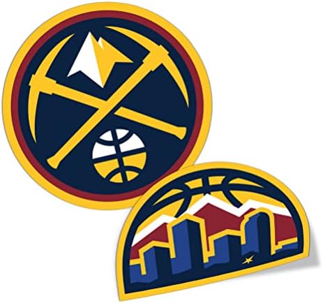 Desert Cactus Denver Nuggets NBA Officially Licensed Sticker Vinyl Decal Laptop Water Bottle Car Scrapbook (4 Inch)