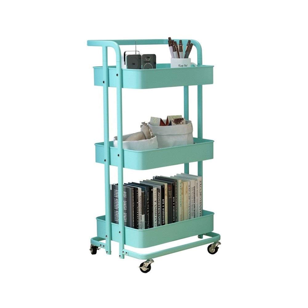 Buy Rolling cart 3 Tier Rolling Utility Cart Mobile Kitchen Storage ...