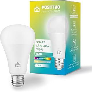 Smart Lâmpada Wi-Fi RGB LED 10W, Cores Mais Vibrantes (até 16 milhões de combinações), Branco Quente e Frio, 1100 Lúmens, ...