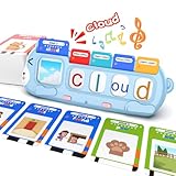 QuTZ Talking Phonics Flash Cards - Mastering Numbers, Letter Sound, Improving Reading Skills by Blending and Segmenting Words, Home School Supplies, Preschool Learning Activities for Toddlers 3-8