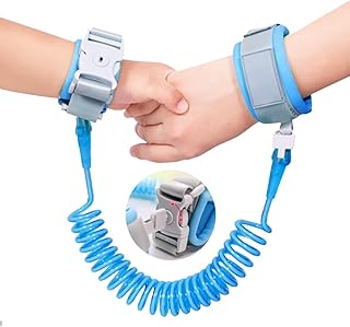 Pulseras Identificativas de Niños,Correa de Seguridad para Niños Antiperdida 2M,Rotación de 360 Grados Pulsera Niños Antip...