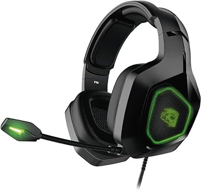 ELG HGRE71 - Headset Gamer Revenge 3D Surround 7.1 Virtual com Sensação de Direção e Profundidade Sonora Preto/Verde