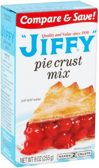 Jiffy Pie Crust Mix, 9 Oz Box (Pack of 4)