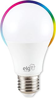 ELG, SHLL100, Lâmpada Inteligente de LED 10W Dimerizável, Compatível com WI-FI, Bluetooth, Comando de Voz, Soquete E26/E2...