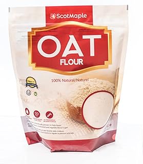 ScotMaple Wholegrain Oat Flour, Kosher Certified, No Added Sugar & Non-GMO, All-Natural, All-Purpose Flour Made From 100% ...