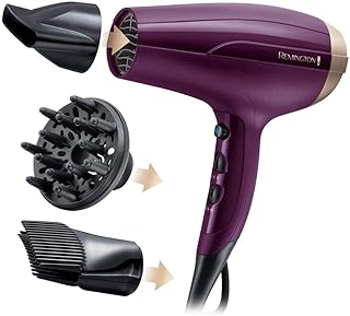 Remington Secador de Pelo Your Style - Iónico, Cabello Sin Encrespamiento, 2300 W, Silencioso, Kit Secador: Concentrador, ...