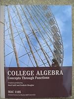 College Algebra Concepts Through Functions - MAC 1105 - Custom Version for Florida A&M University 0536446822 Book Cover