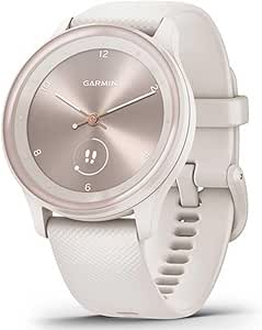 Garmin vivomove Sport, Hybrid Smartwatch, Health and Wellness Features, Touchscreen, White