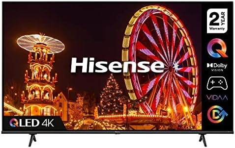 Hisense 43E77HQTUK QLED Gaming Series 43-inch 4K UHD Dolby Vision HDR Smart TV with YouTube, Netflix, Disney + Freeview Play and Alexa Built-in, Bluetooth and WiFi, TUV Certificated (2022 NEW)