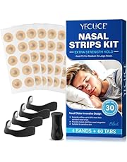 Tiras Nasales Magnética, Dilatador Nasal Magnetico, Nose Strips Magnet (60 Parches) - Respirar Mejor por la Nariz, Anti Ronquidos, Mejora el Sueño y Alivia la Congestión Nasal