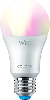 WiZ Lâmpada Inteligente 800 lúmens 127V. RGB. Controle por aplicativo e por voz. Compatível com Alexa e Google Assistant.