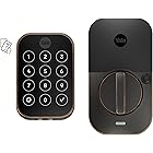 Yale Assure Lock 2 Plus Apple Home Keys, Bronze Keyless Entry Door Lock with Keypad for Code Entry Lock and Auto-Unlock (No Wi-Fi) Remote Access Requires Apple Home Hub via HomeKit, ‎YRD450-N-BLE-0BP