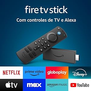 Fire TV Stick | Streaming em Full HD com Alexa | Com Controle Remoto por Voz com Alexa (inclui comandos de TV)