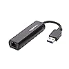 Amazon Basics USB 3.0 to 10/100/1000 Gigabit Ethernet Internet Adapter, Black