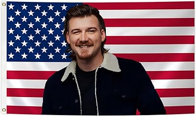 American Country Music Singer Flag 3X5 Feet Double Sided For Funny Man Cave Wall Room Teens Indoor Outdoor Bedroom And College Dorm Wall Decor Gifts