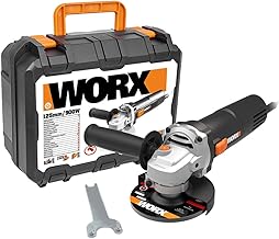 WORX Amoladora angular WX718 de 900 W. Amoladora compacta con mango ajustable y mango adicional sin vibraciones para lijar...