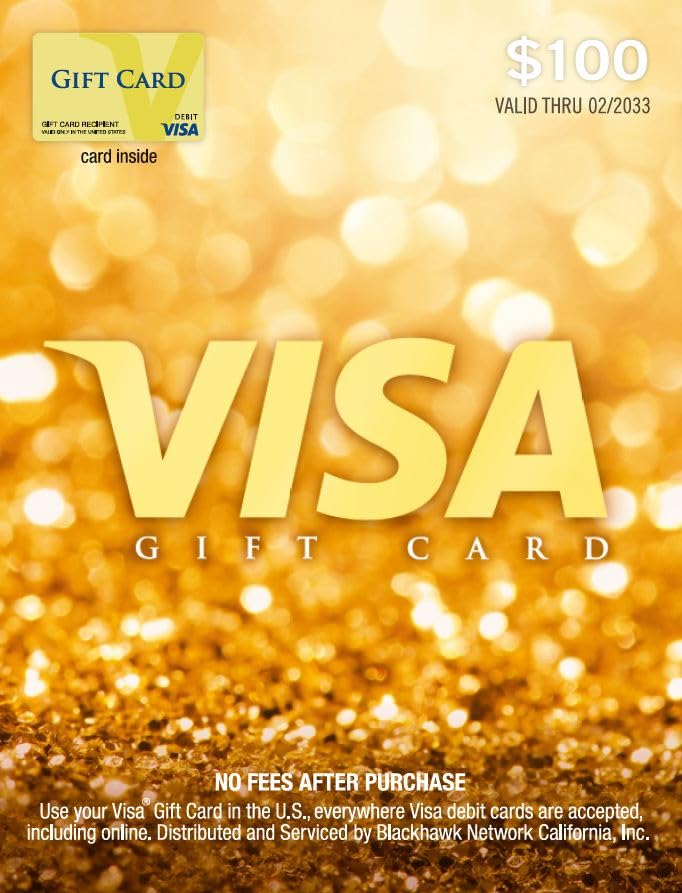 Visa $100 Gift Card (plus $5.95 Purchase Fee)