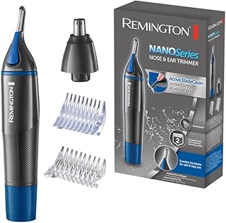 Remington Cortapelos Nariz y Orejas Nano Series - Recortador Pelos Nariz, Orejas y Cejas, Recortador Vertical, Cabezal de ...