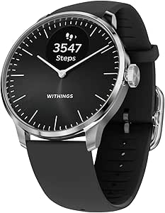 Withings ScanWatch Light - Hybrid Smart Watch, Heart Rate Monitoring, Fitness Tracker, Cycle Tracker, Sleep Monitoring